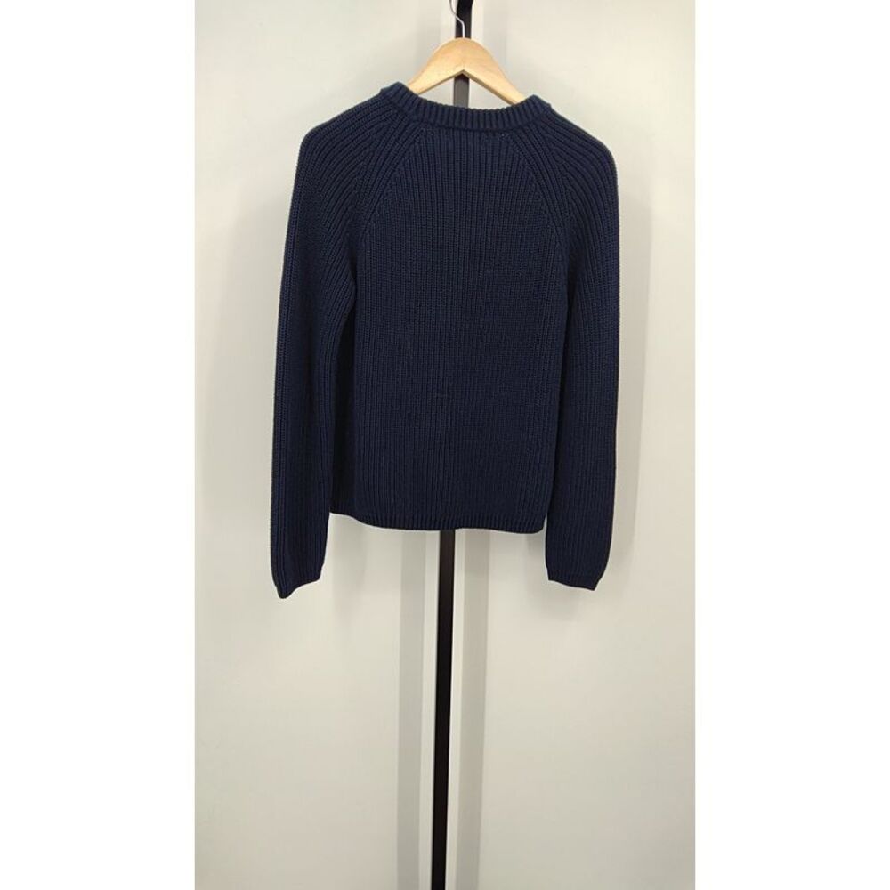 NWT Quince 100% Organic Cotton Fisherman Crew Sweater - Navy - Picture 5 of 5